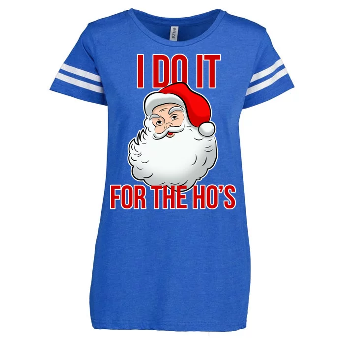 Do It For the Ho's X-mas Santa Enza Ladies Jersey Football T-Shirt