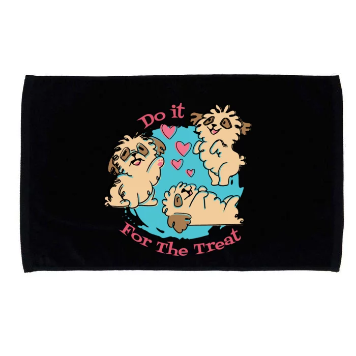 Do It For The Treat Cute Dogs Microfiber Hand Towel