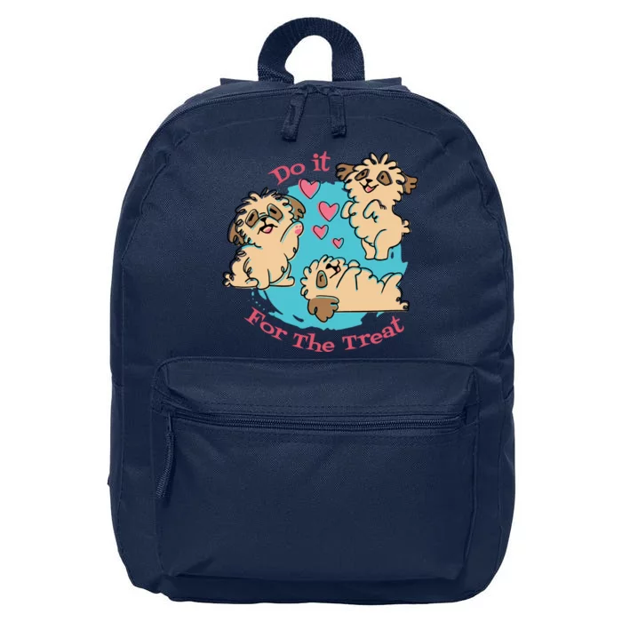 Do It For The Treat Cute Dogs 16 in Basic Backpack