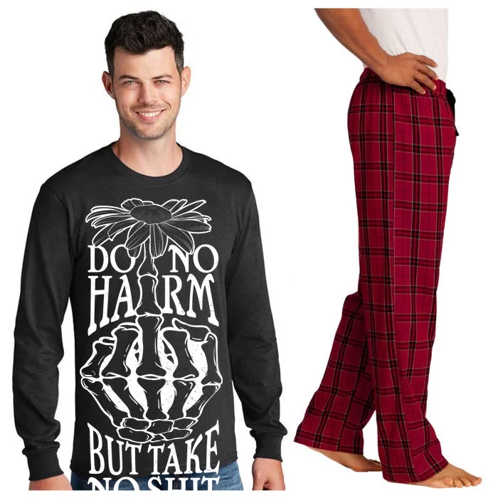 Do No Harm But Take No Shit Long Sleeve Pajama Set