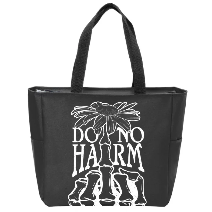 Do No Harm But Take No Shit Zip Tote Bag