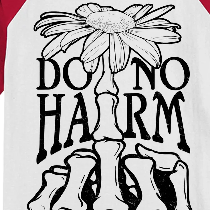 Do No Harm But Take No Shit Kids Colorblock Raglan Jersey