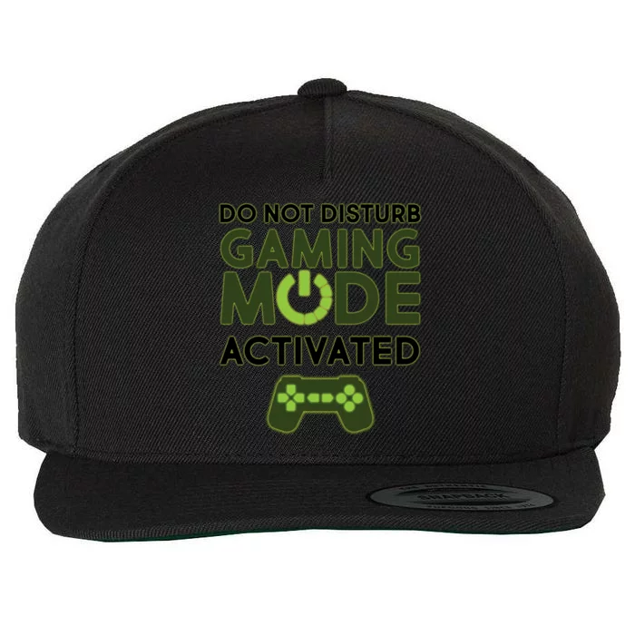 Do Not Disturb Gaming Mode Activated Wool Snapback Cap