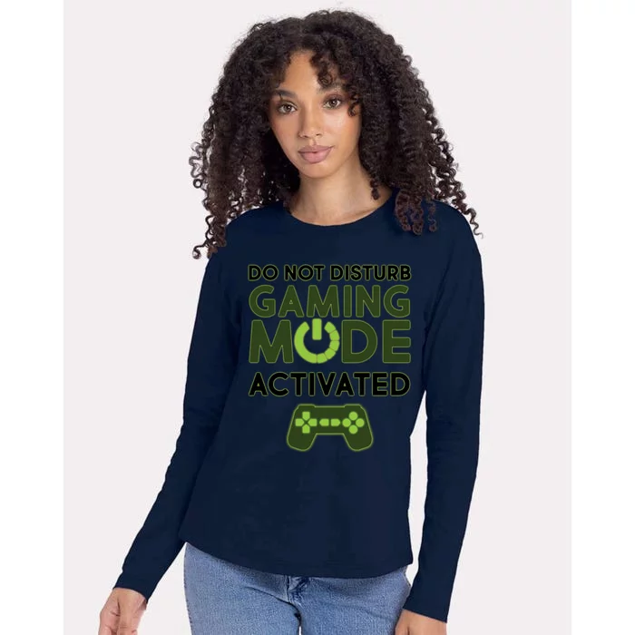 Do Not Disturb Gaming Mode Activated Womens Cotton Relaxed Long Sleeve T-Shirt