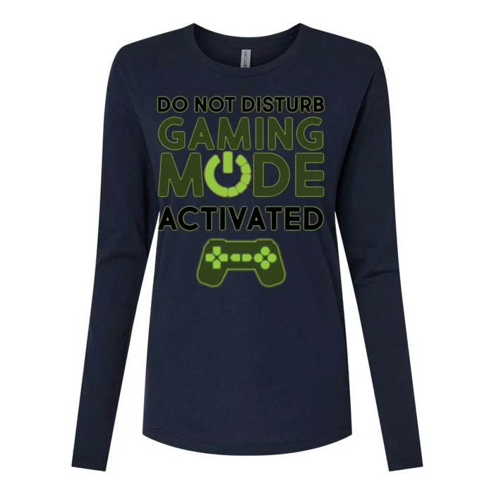 Do Not Disturb Gaming Mode Activated Womens Cotton Relaxed Long Sleeve T-Shirt