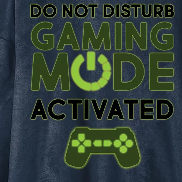 Do Not Disturb Gaming Mode Activated Hooded Wearable Blanket