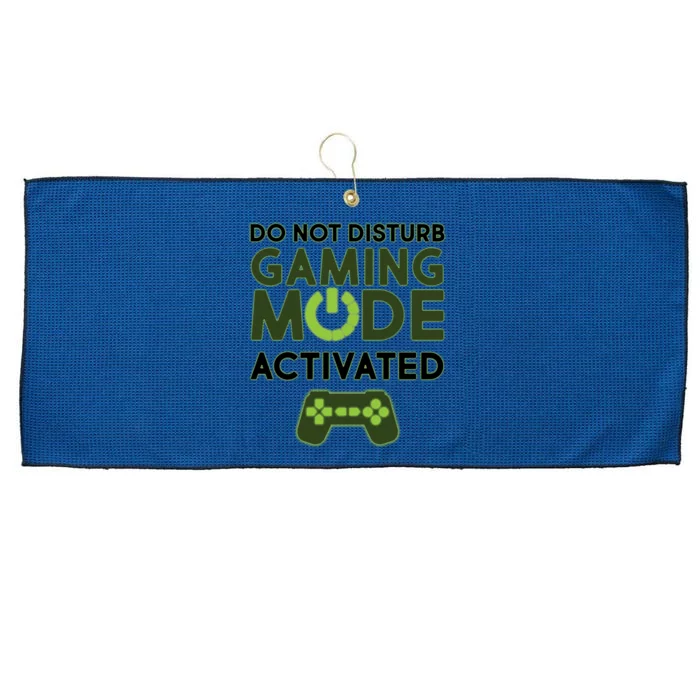 Do Not Disturb Gaming Mode Activated Large Microfiber Waffle Golf Towel