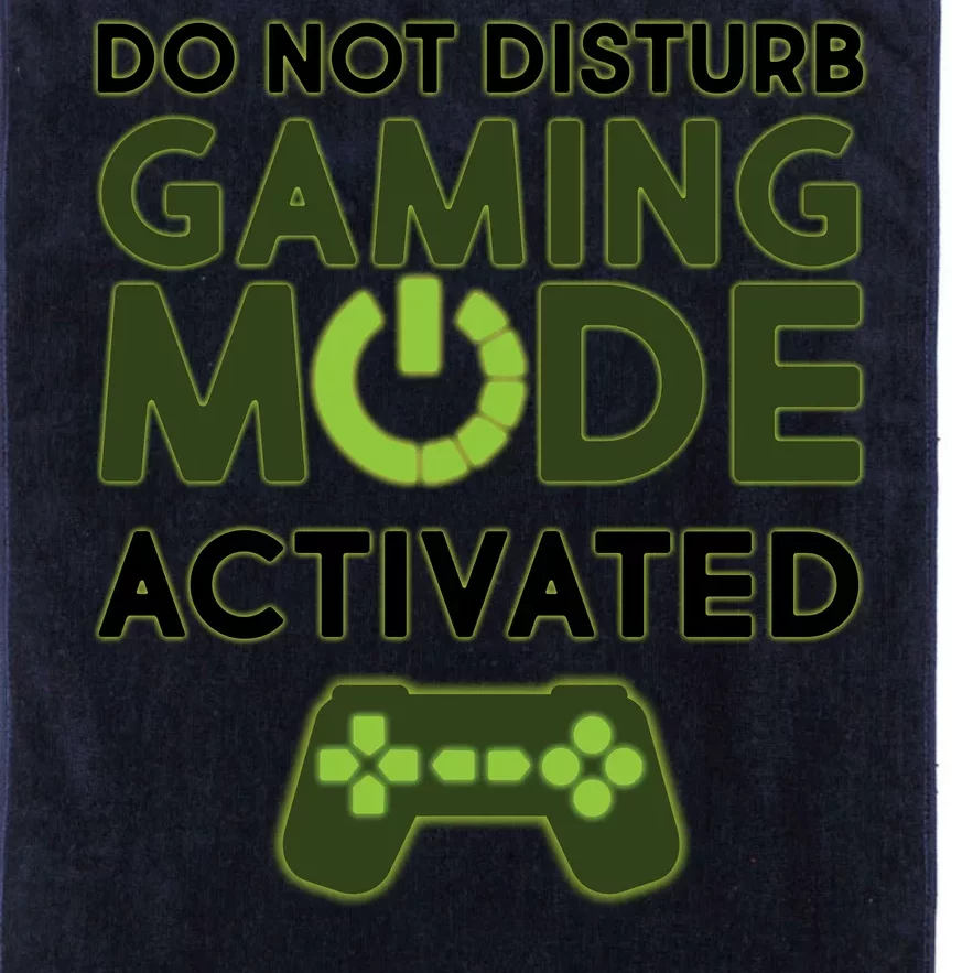 Do Not Disturb Gaming Mode Activated Platinum Collection Golf Towel