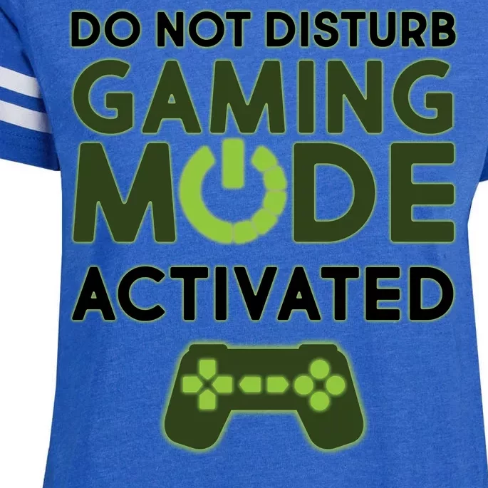 Do Not Disturb Gaming Mode Activated Enza Ladies Jersey Football T-Shirt