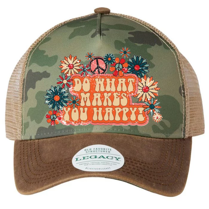 Do What Makes You Happy Retro Legacy Tie Dye Trucker Hat