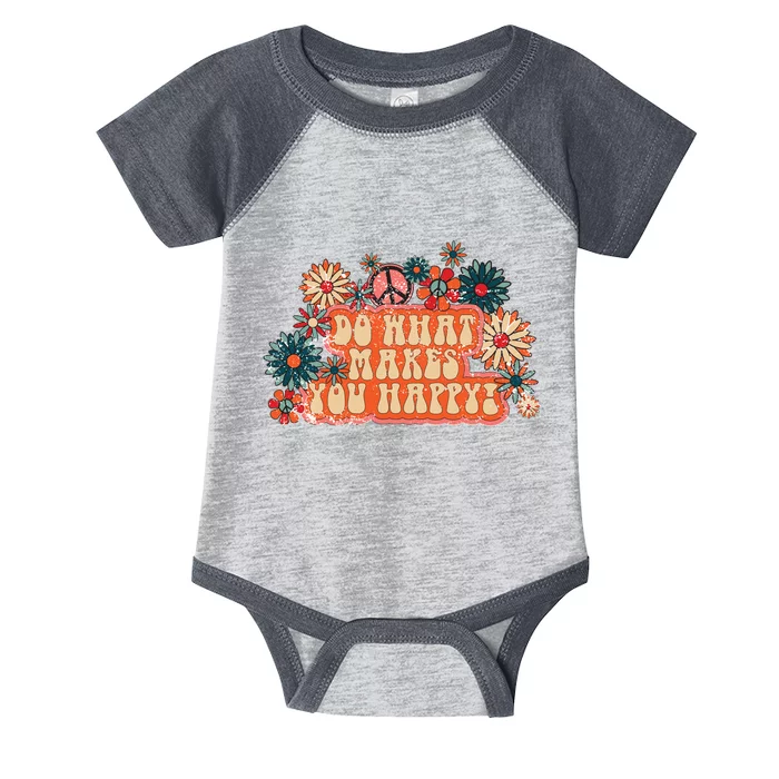 Do What Makes You Happy Retro Infant Baby Jersey Bodysuit