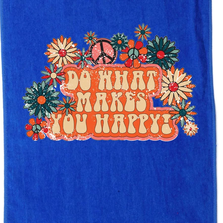 Do What Makes You Happy Retro Platinum Collection Golf Towel