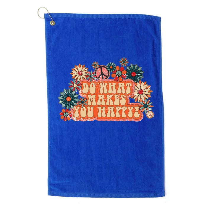 Do What Makes You Happy Retro Platinum Collection Golf Towel