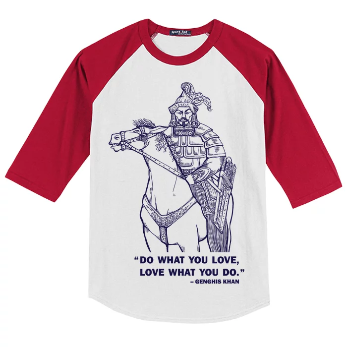 Do What You Want And Love What You Do Genghis Khan Kids Colorblock Raglan Jersey