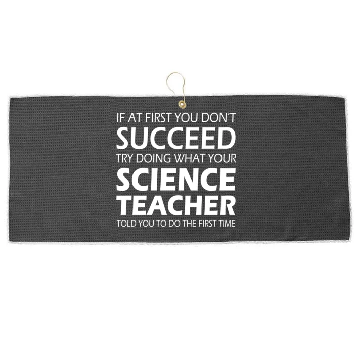 Do What Your Science Teacher Told You Large Microfiber Waffle Golf Towel