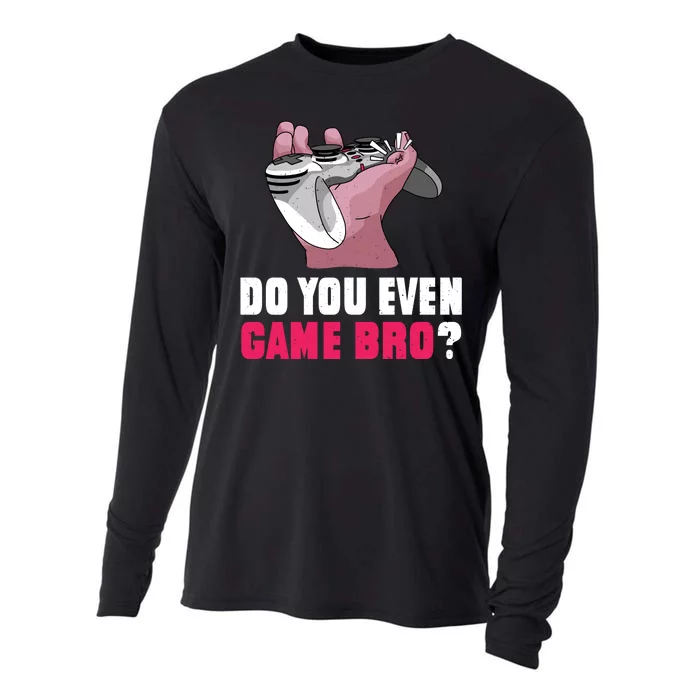 Do You Even Game Bro? Funny Gamer Cooling Performance Long Sleeve Crew