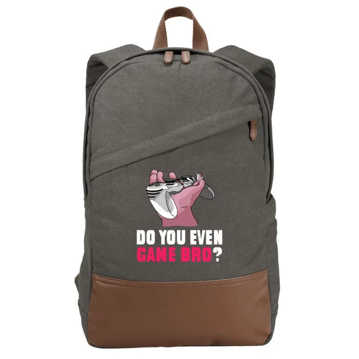 Do You Even Game Bro? Funny Gamer Cotton Canvas Backpack