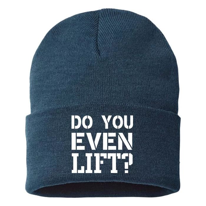 Do You Even Lift? Sustainable Knit Beanie