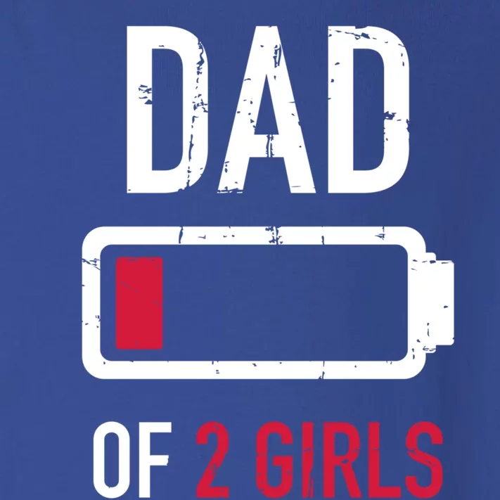 Dad Of 2 Two Low Battery Gift For Father's Day Gift Toddler Long Sleeve Shirt