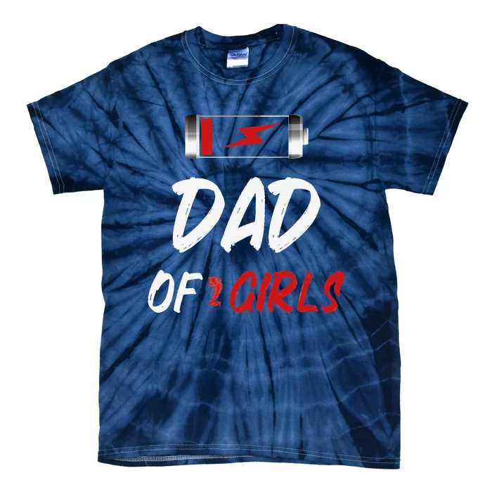 Dad Of 2 Dad Father Dadfather Day Father Tie-Dye T-Shirt