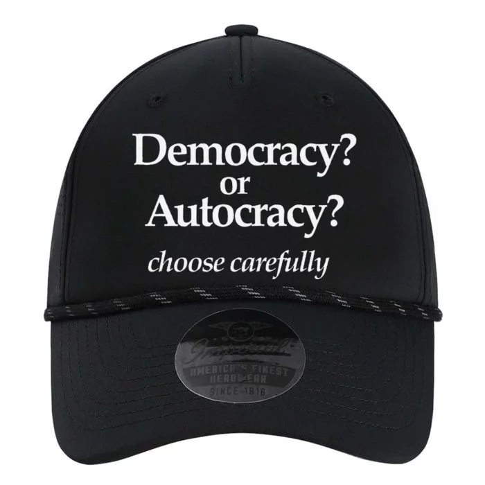 Democracy Or Autocracy Choose Wisely. Performance The Dyno Cap