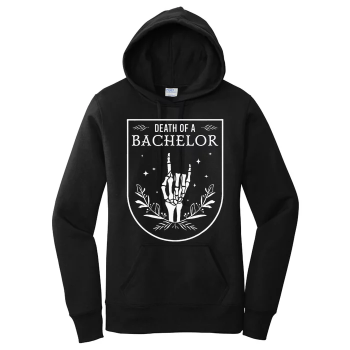 Death Of A Bachelor Best Man Groom Gothic Bachelor Party Women's Pullover Hoodie