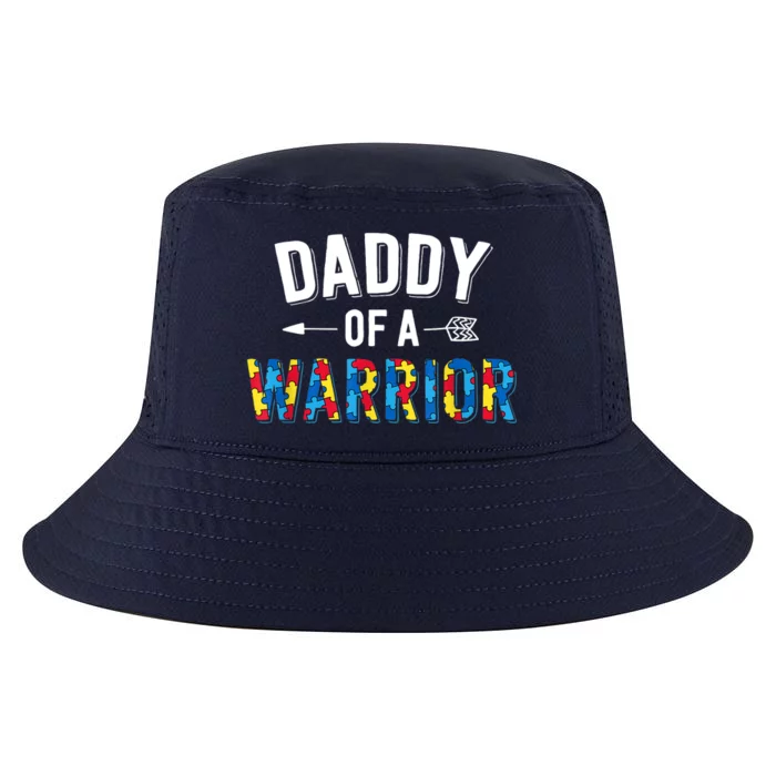 Daddy Of A Warrior Family Dad World Autism Awareness Day Cool Comfort Performance Bucket Hat