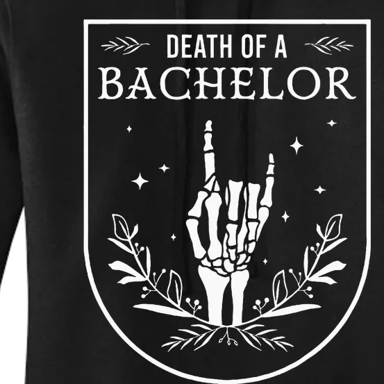 Death Of A Bachelor Best Man Groom Gothic Bachelor Party Women's Pullover Hoodie