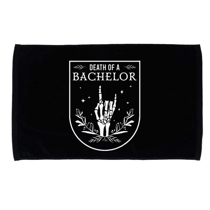 Death Of A Bachelor Best Man Groom Gothic Bachelor Party Microfiber Hand Towel