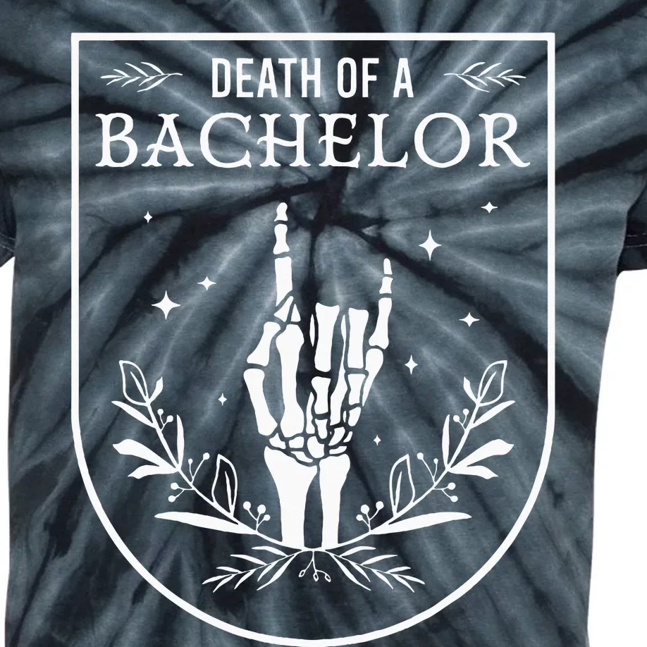 Death Of A Bachelor Best Man Groom Gothic Bachelor Party Kids Tie-Dye T-Shirt