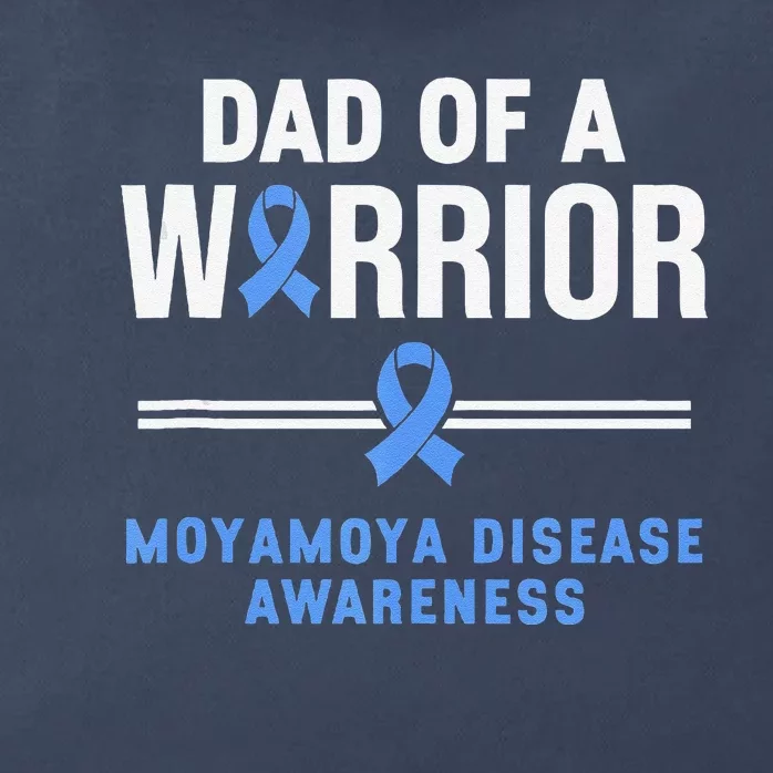 Dad Of A Warrior Moyamoya Disease Awareness Zip Tote Bag