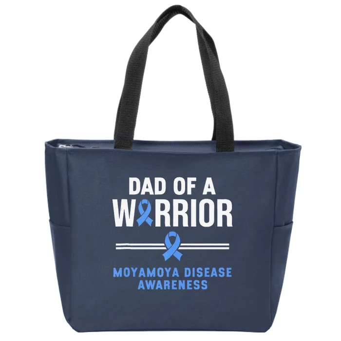 Dad Of A Warrior Moyamoya Disease Awareness Zip Tote Bag