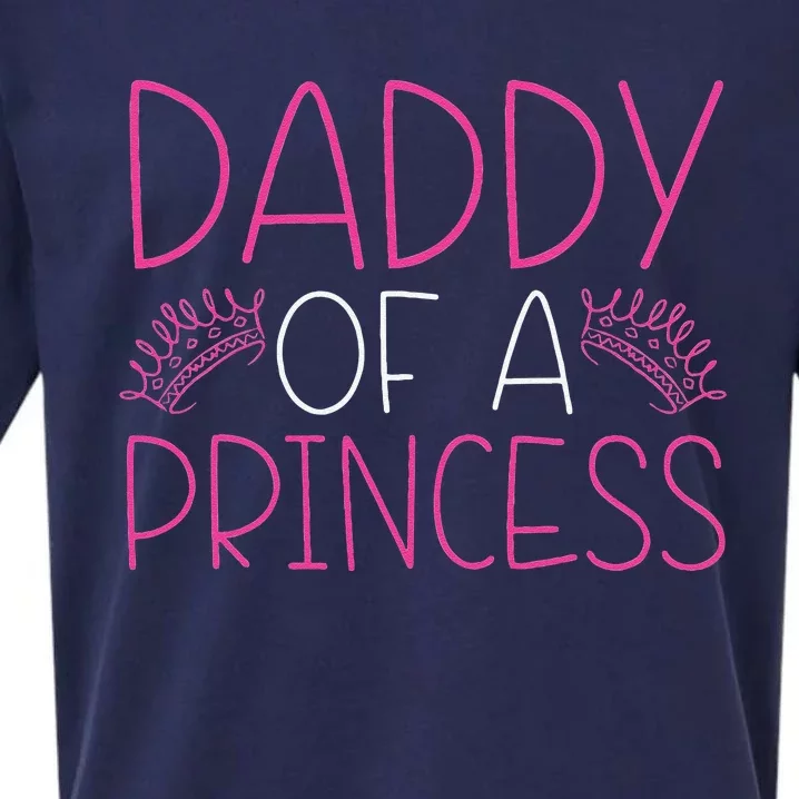 Daddy Of A Princess Proud Dad Daughter Cute Fathers Day Gift Sueded Cloud Jersey T-Shirt