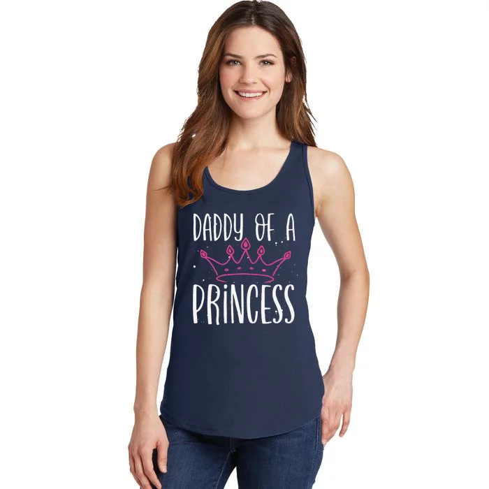 Daddy Of A Princess Proud Dad Daughter Cute Fathers Day Ladies Essential Tank