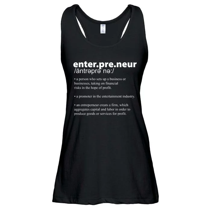 Definition Of An Entrepreneur Ladies Essential Flowy Tank