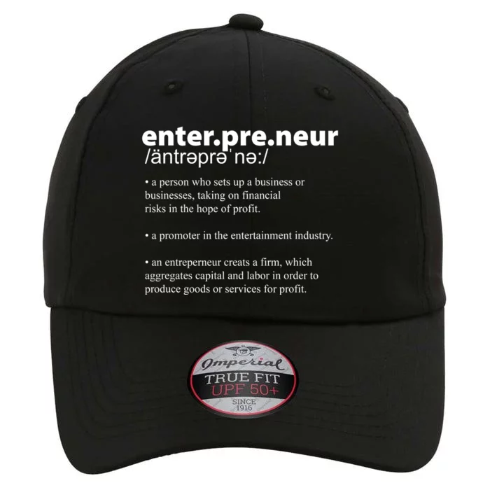 Definition Of An Entrepreneur The Original Performance Cap