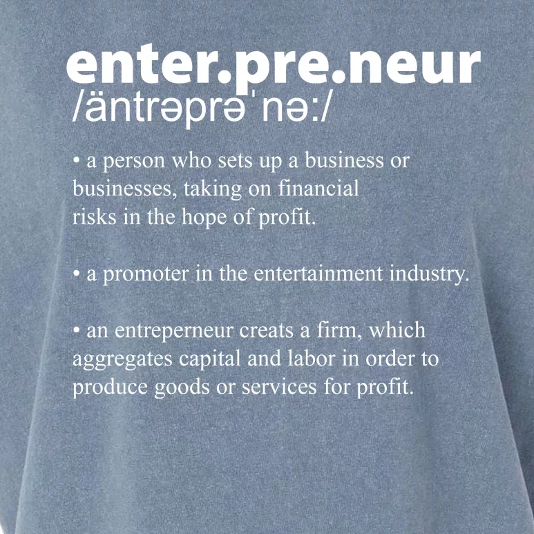 Definition Of An Entrepreneur Garment-Dyed Women's Muscle Tee