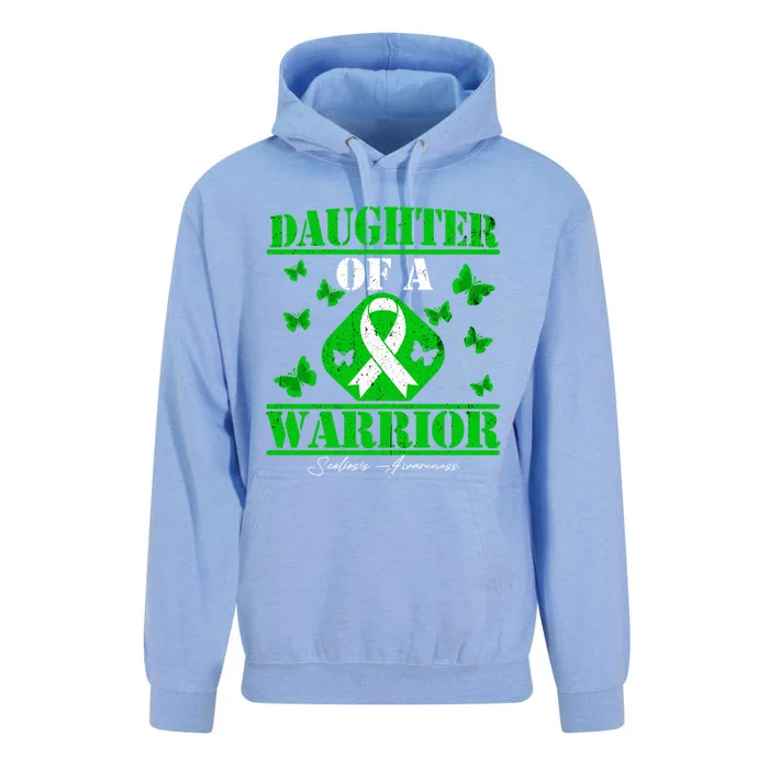 Daughter Of A Scoliosis Warrior Vintage Scoliosis Awareness Gift Unisex Surf Hoodie