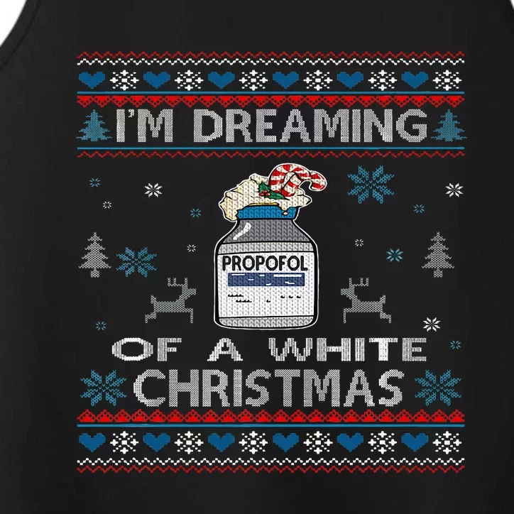 Dreaming of a White Christmas Nurse Propofol ICU CRNA Xmas Performance Tank