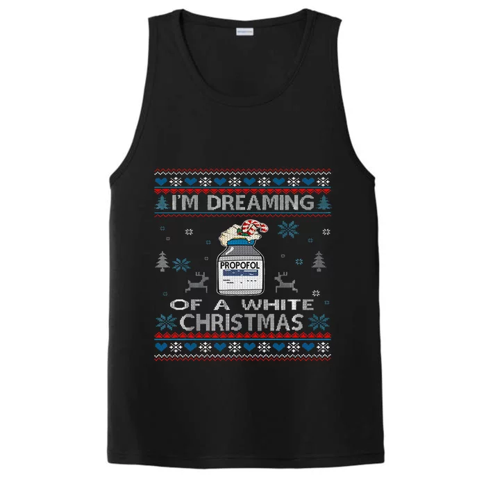 Dreaming of a White Christmas Nurse Propofol ICU CRNA Xmas Performance Tank