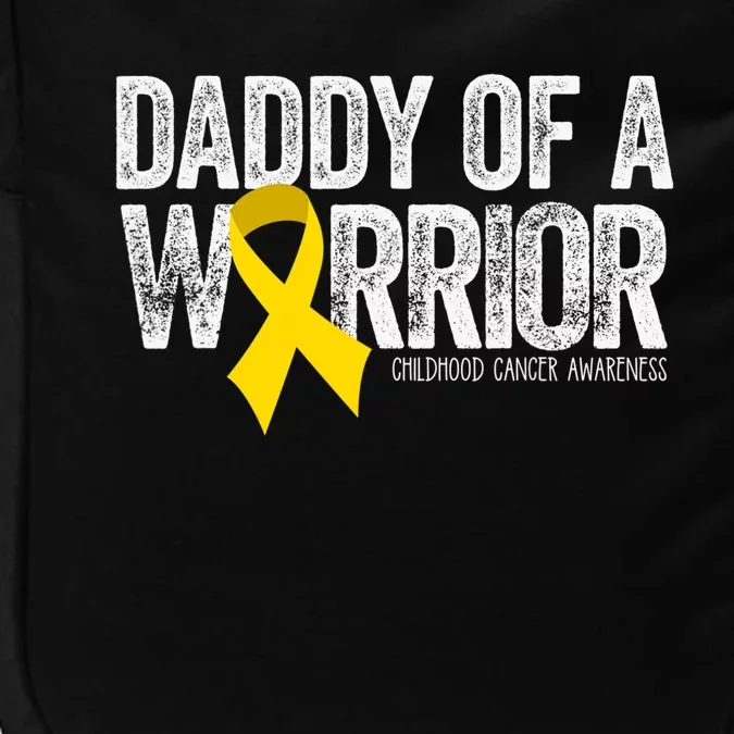 Daddy Of A Warrior Childhood Cancer Dad Ribbon Impact Tech Backpack