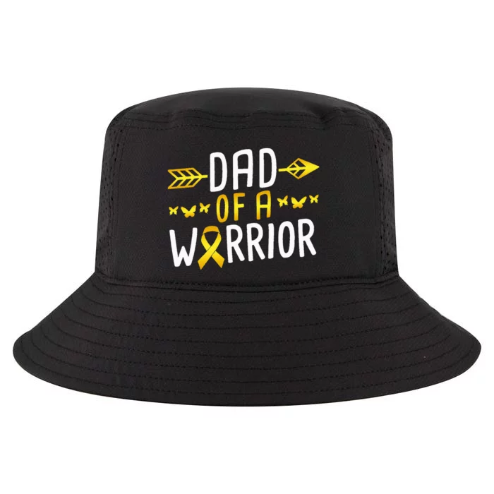 Dad Of A Warrior Childhood Cancer Survivor Cool Comfort Performance Bucket Hat