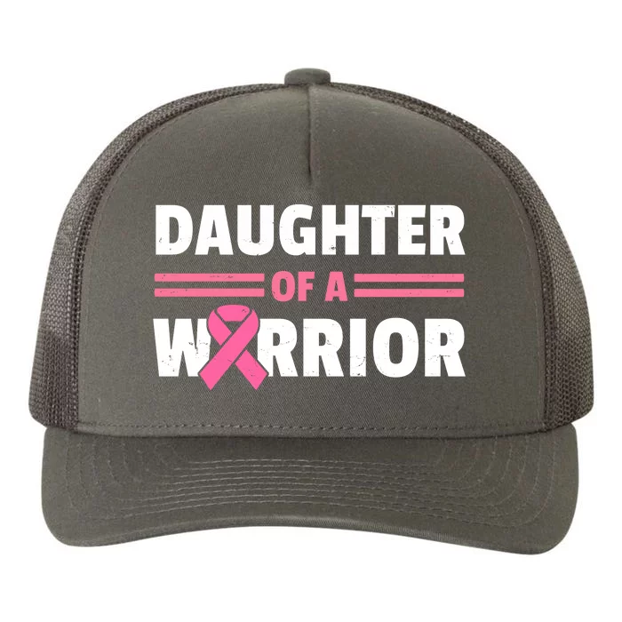 Daughter Of A Warrior Breast Cancer Awareness Yupoong Adult 5-Panel Trucker Hat