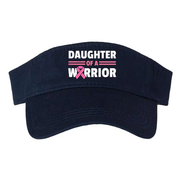 Daughter Of A Warrior Breast Cancer Awareness Valucap Bio-Washed Visor