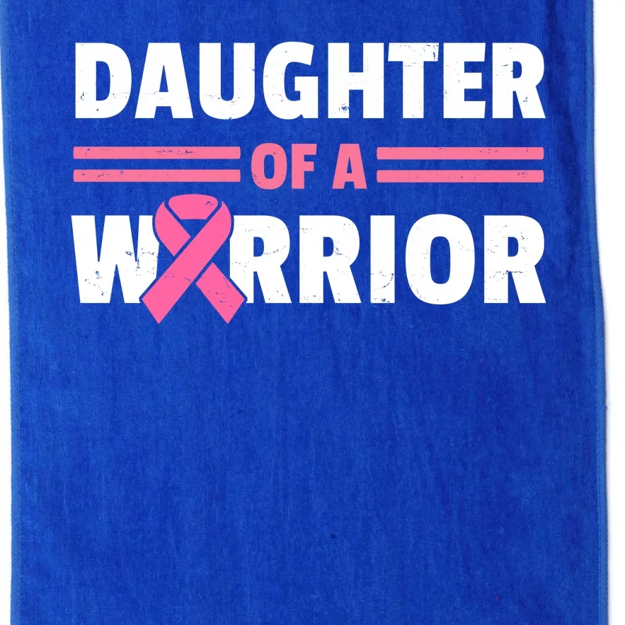 Daughter Of A Warrior Breast Cancer Awareness Platinum Collection Golf Towel