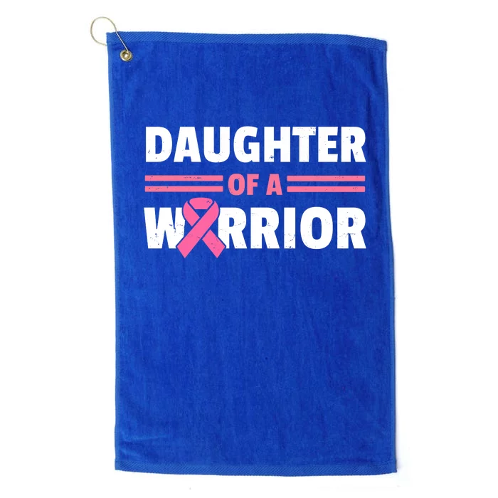 Daughter Of A Warrior Breast Cancer Awareness Platinum Collection Golf Towel