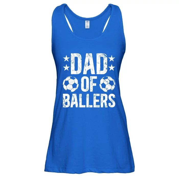 Dad Of A Baller Soccer Dad Of A Soccer Player Father Gift Ladies Essential Flowy Tank