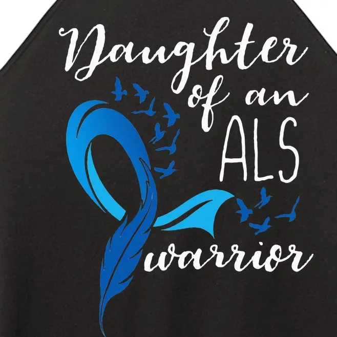 Daughter Of An ALS Warrior ALS Support Squad Women’s Perfect Tri Rocker Tank