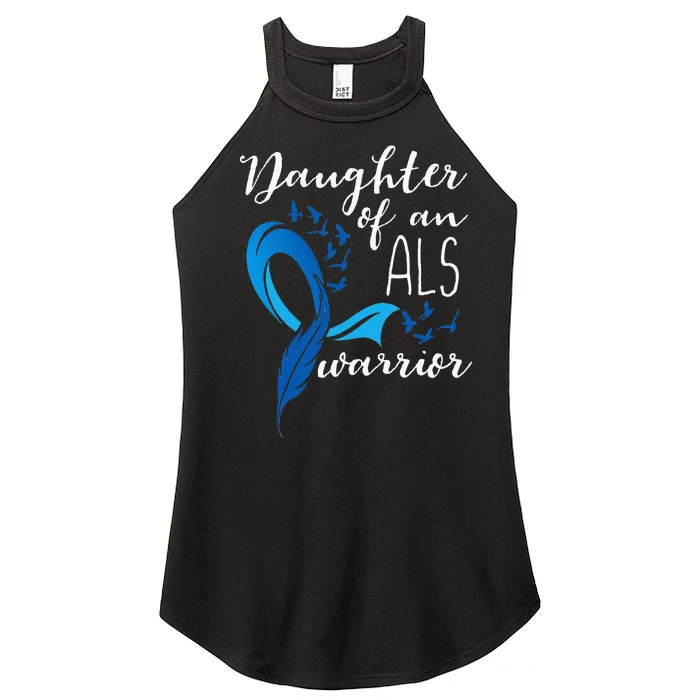 Daughter Of An ALS Warrior ALS Support Squad Women’s Perfect Tri Rocker Tank