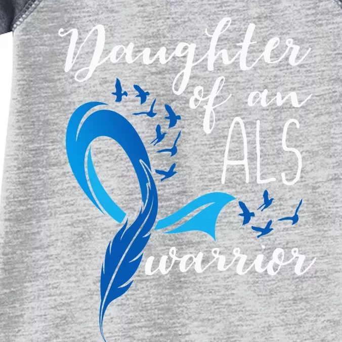 Daughter Of An ALS Warrior ALS Support Squad Infant Baby Jersey Bodysuit